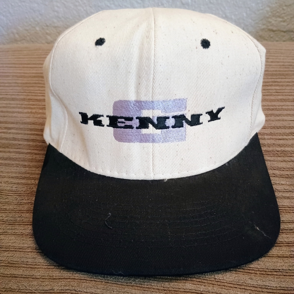 Kenny G Embroidered Two-Tone Baseball Cap - Cream & Black